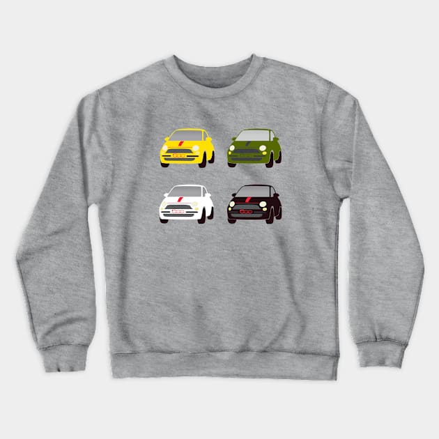 4 Fiats Crewneck Sweatshirt by CreativePhil